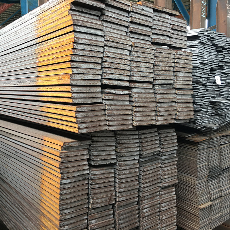 Foshan Straight Hair Hot-Rolled Flat Steel Grounding Lightning Avoidance Flat Iron Bendable Heat-Impregnated Long Solid Flat Steel Bar