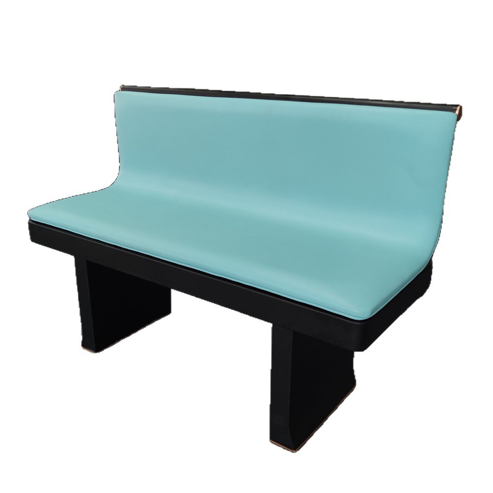 Foshan Manufacturer Modern Minimalist Cafe Restaurant Ktv Hot Pot Restaurant Double Leather Art Booth Sofa Music Dining Bar
