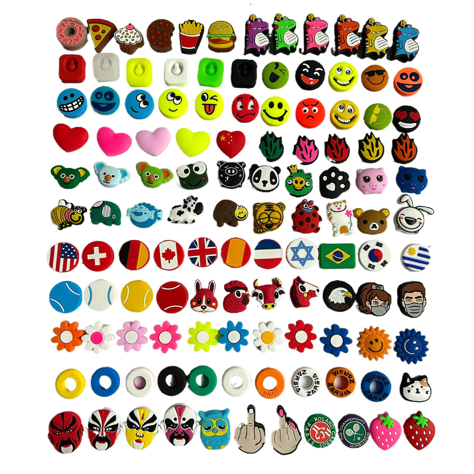 Памятная версия амортизатора для теннисной ракетки, популярный кросс-бордерный силиконовый амортизатор, креативный милый питомец