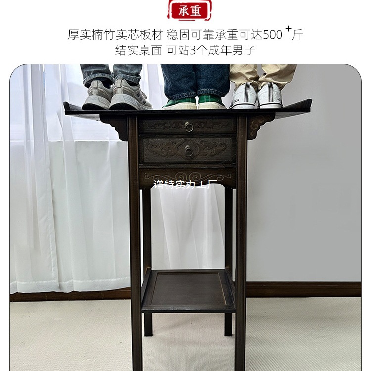 Home Buddhist Niche New Chinese Style Vertical Cabinet Master Cabinet Worship Table Buddha Table Home Fragrant Table Buddha Statues Guan Gong Bodhisattva Worship Table