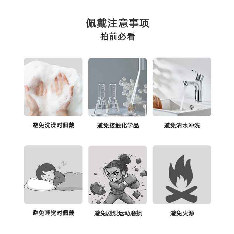 Natural Color Rabbit Fur Crystal with Four Seasons Ghost Magic Box Fashion Versatile Ring DIY Original Design Gift