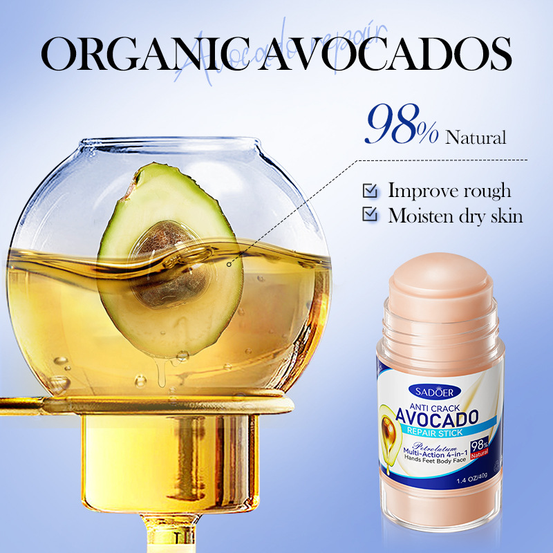Full English Sadoer Anti-Dry Crack Vaseline Avocado Repair Stick Anti-Dry Crack Foot Cream Cross-Border Foreign Trade Wholesale