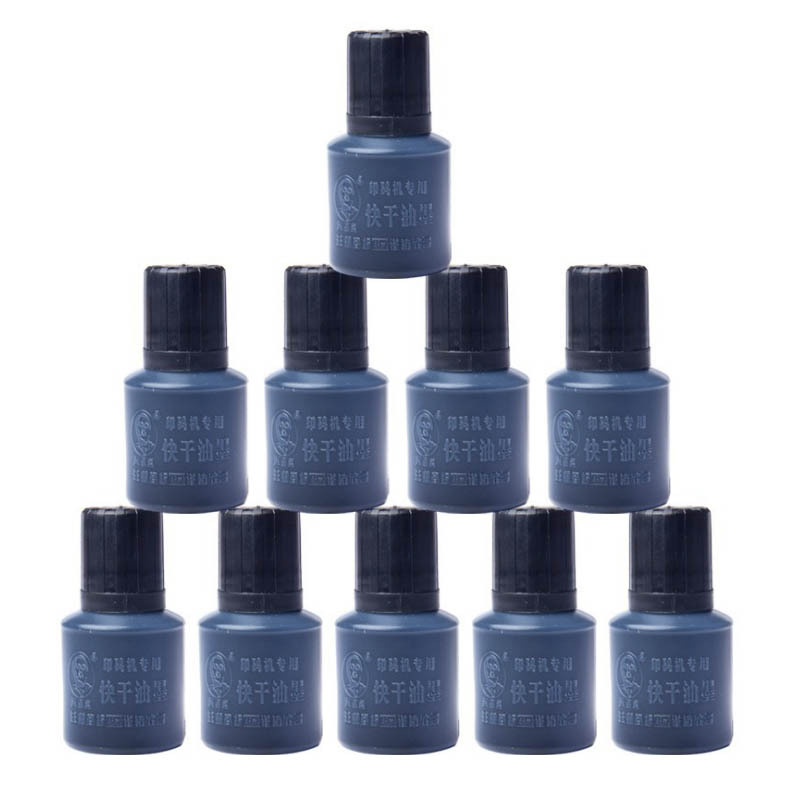 Chen 0k Special Quick-Drying Ink Production Date Coder Special Ink 12-Pack 5 Seconds Quick-Drying Without Fading