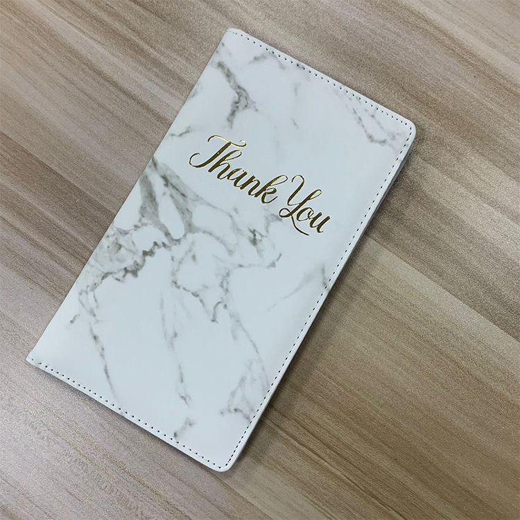 Lightning Delivery Faux Leather Cashier Folder Multifunctional Bill Folder Bar Restaurant Bill Receipt Storage Folder Custom Logo