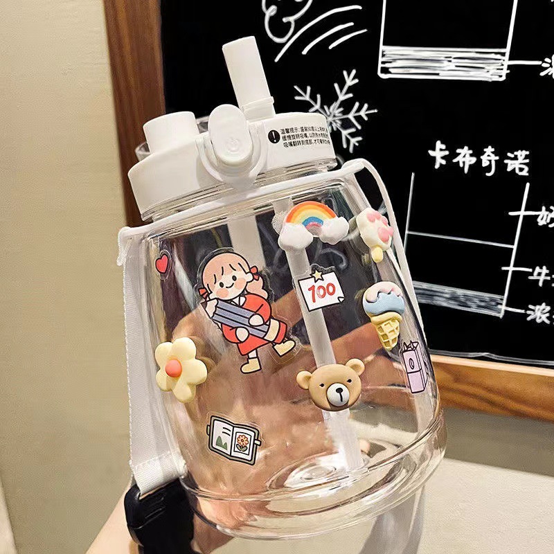 Net red double drink Big Belly Cup high color value big belly Cup plastic cup high temperature resistant student restaurant kettle gift Cup