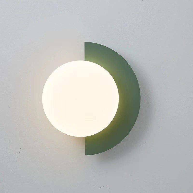 Скандинавская цветная настенная лампа макаронного типа