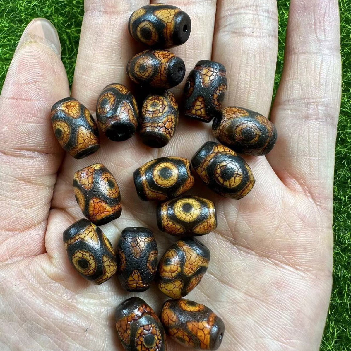 Оптовая продажа натурального агата Тяньчжу, огненные бусины для открытых изделий, аксессуары с рассеянными бусинами Будды, полуфабрикаты бодхи