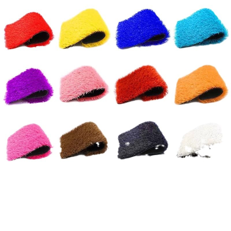 Colorful Lawn Carpet Artificial Rainbow Lawn Decoration Landscaping Stage Advertising Paving Landscape Lawn Rainbow Runway