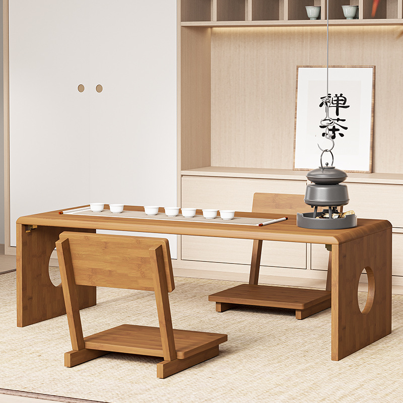 Tatami Tea Table, Small Tea Table, Kang Table, Low Table, Solid Wood Small Table, Foldable Floor Table, Bedroom Window Sill Balcony Bay Window Table