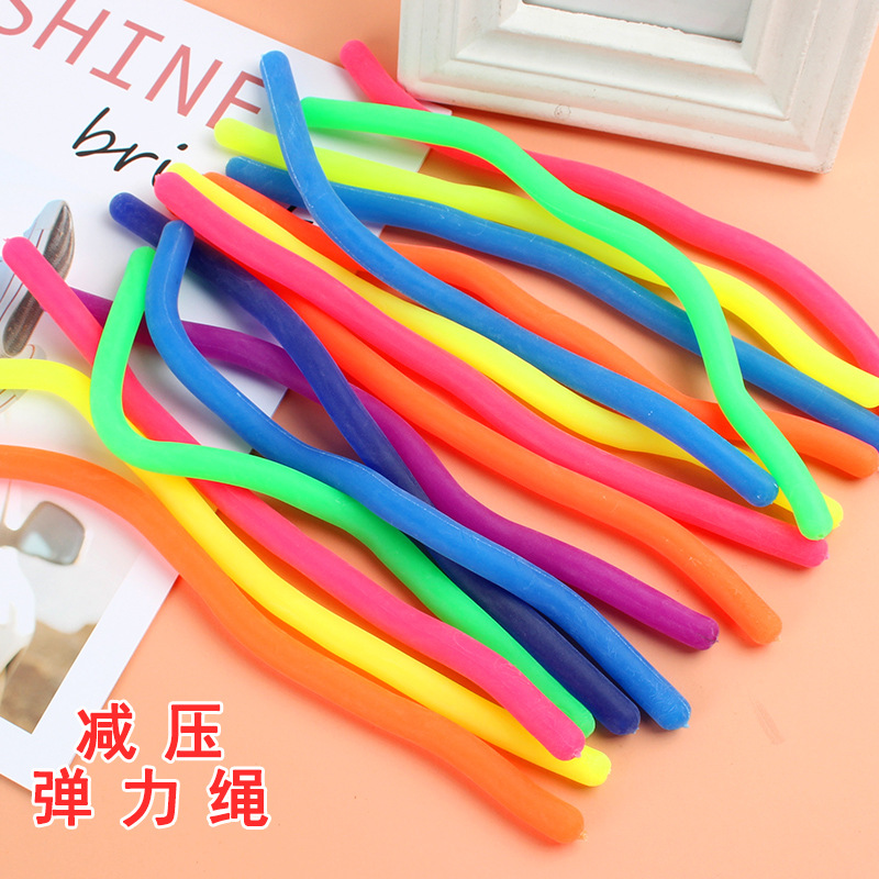 Новая странная растягивающаяся игрушка для снятия стресса, мягкая резиновая веревка TPR, растягивающаяся веревка, оптовая партия