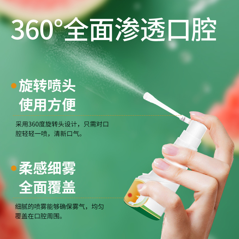 Lijun Spray Watermelon Cream Oral Genuine Spray Herbal Extract Essence Throat Swelling and Pain Fresh Antibacterial Spray Wholesale