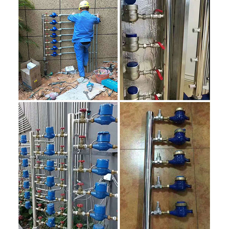 Manufacturer Customized 304 Stainless Steel Liquid Cooling Water Distributor Water Meter Floor Heating Water Collector Manifold Splitter