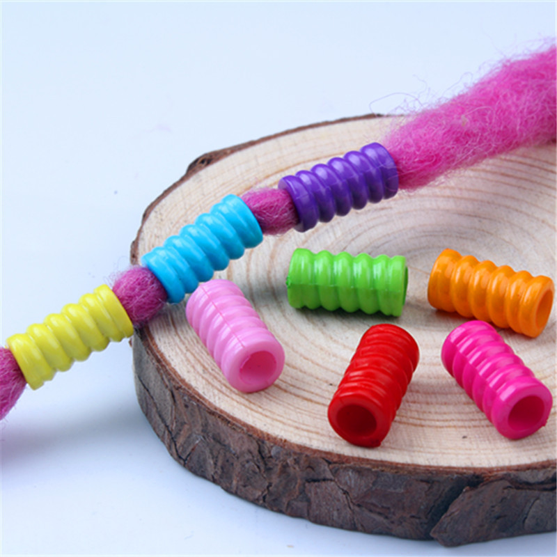 Африканская парик, грязная коса, пластиковые цветные кольца, крупные бусины, аксессуары для детей