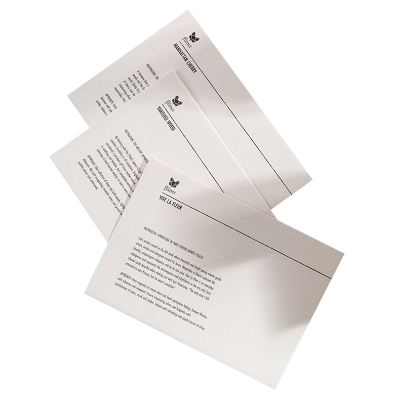 Yarou Paper Card Custom Floral Card Flower Shop Business Card Simple Message Card Hang Tag Custom Special Paper Custom-Made Free Shipping