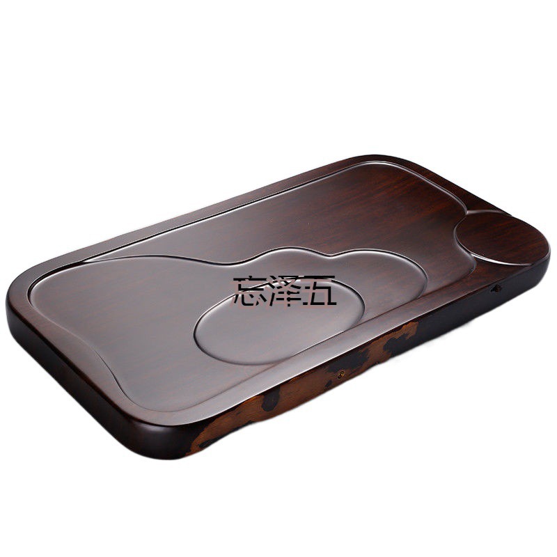 PCGS Ebony Tea Tray Tea Table Kung Fu Tea Set Tea Sea One-piece Solid Wood Household Simple small size Tea Tray