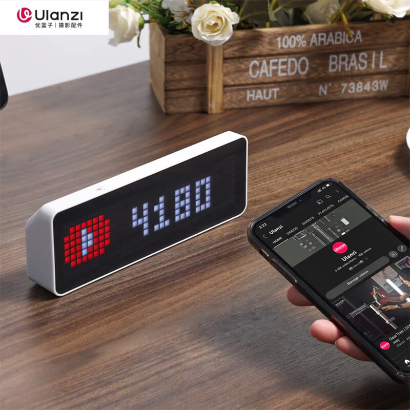 Ulanzi You Basket Ulanzi Tc001 Desktop Pixel Clock Desktop Ornament Machine Ornament DIY