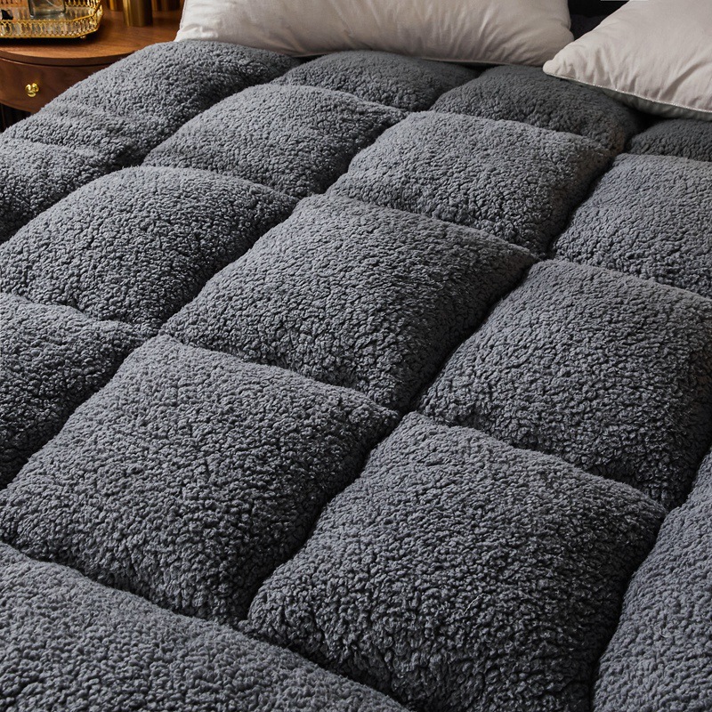 Nanjiren Lamb Fleece Warm Mattress fleece-lined Winter Foldable Home Renting Student Dormitory Tatami