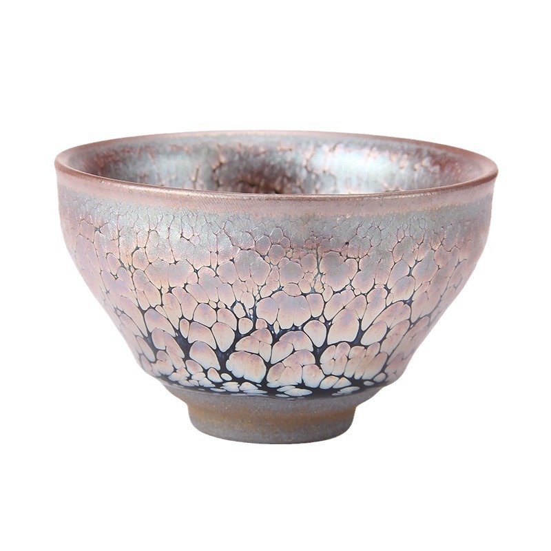 Jianyang Jianzhan teacup master cup Zijin oil drop iron tire raw ore single cup tea set handmade tea cup Tianmu lamp