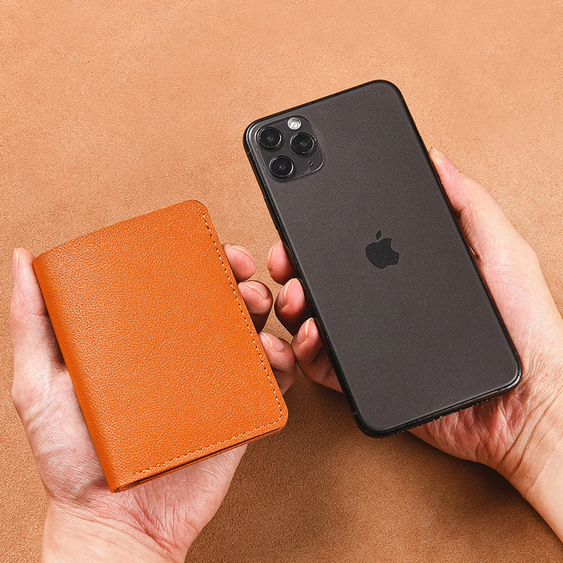 2025 New Ladies Wallet Simple Folding Snap Button Small Wallet Driver's License Card Bag Male Student Soft Wallet Wholesale