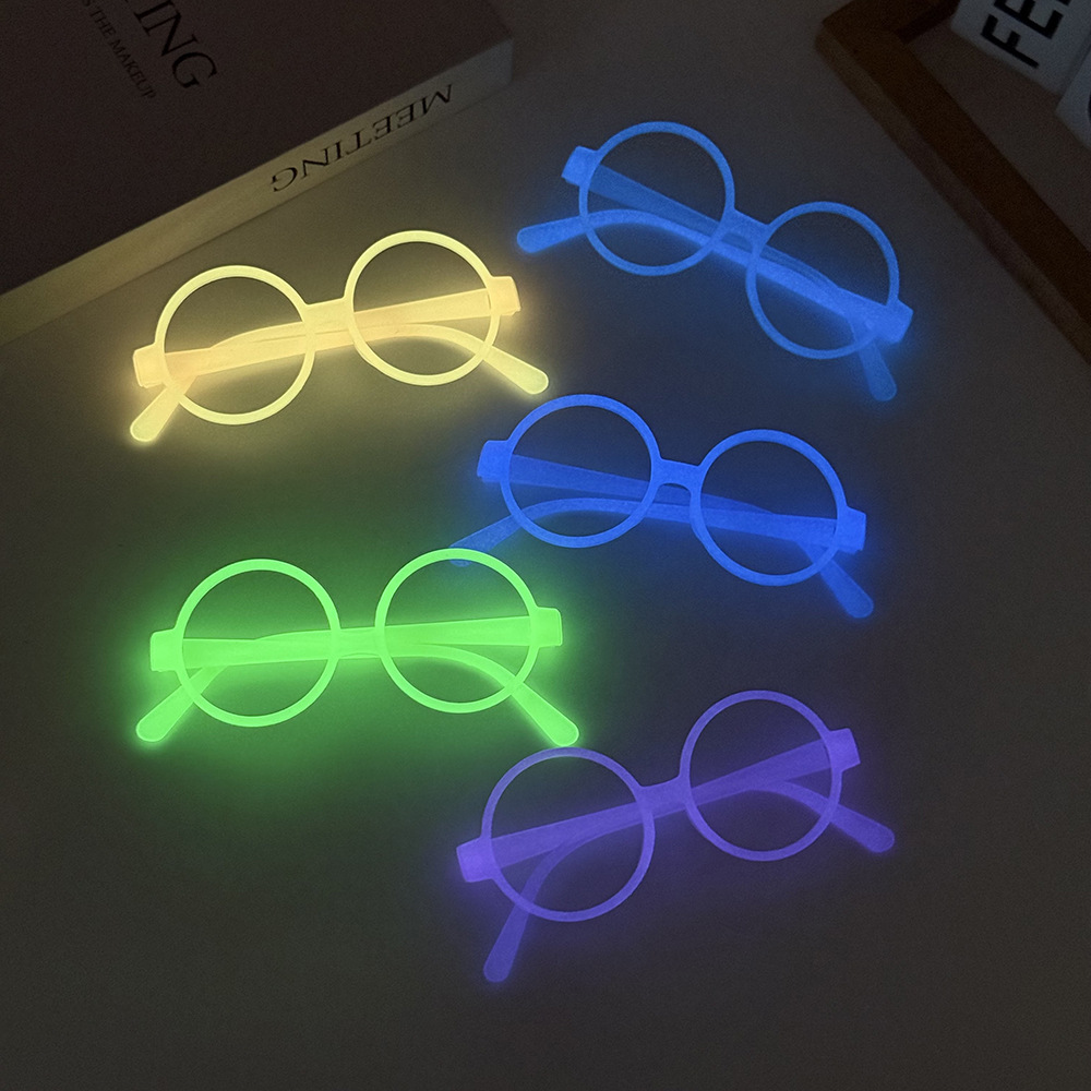 Рамки очков для детей, флуоресцентные модные рамки без линз, для тематических вечеринок