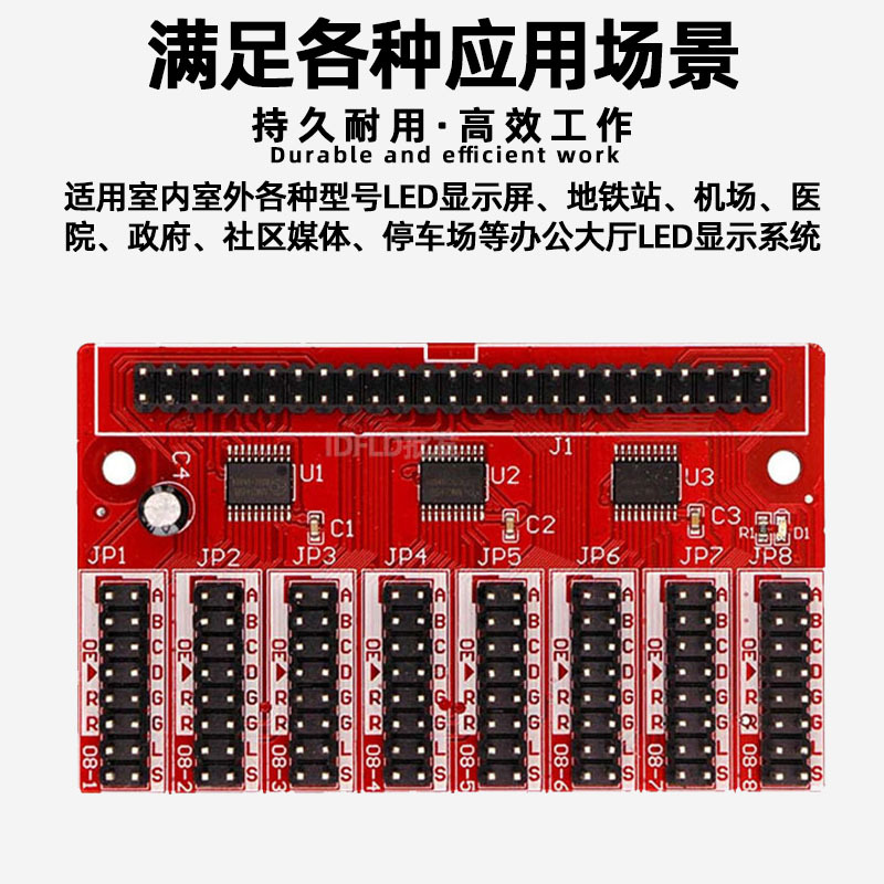 Rolling Digital Billboard Indoor Monochrome led Display Control Card Adapter Board 10 Sets HUB08-256 Interface
