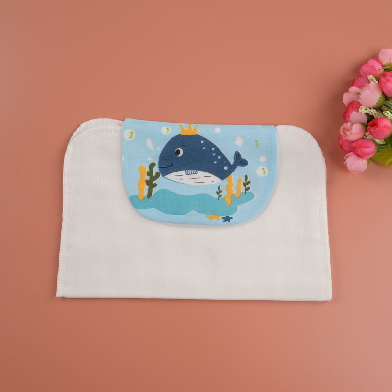 Baby sweat towel children's kindergarten gauze 4-layer sweat towel baby pure cotton boys and girls summer pad back towel