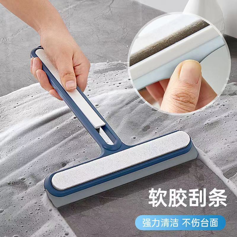 Скребок для стекла, двусторонняя щетка для мытья окон, многофункциональная