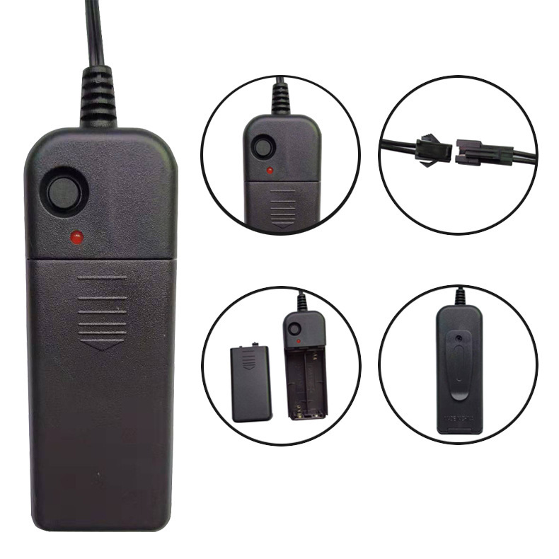 Factory direct EL luminous line 3v battery box driver can drive 1~10 meters cold light driver