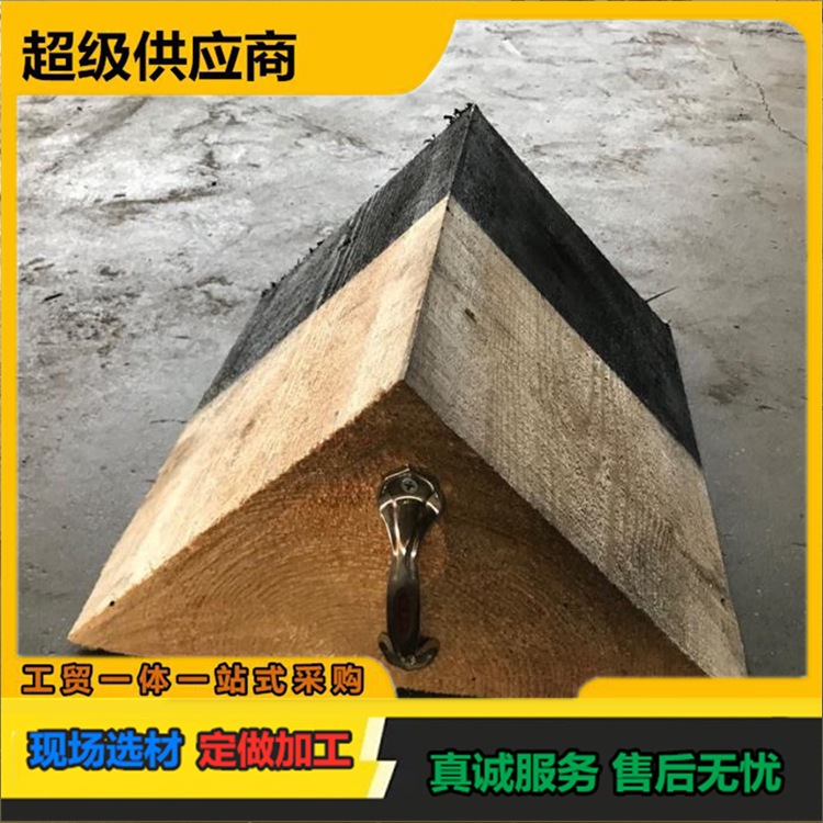 Car Triangle Wood Stopper, Triangle Wood Blocker, Trapezoidal Wooden Pad, Solid Wood Car Stopper, Anti-Slip Crane Outrigger枕木枕木