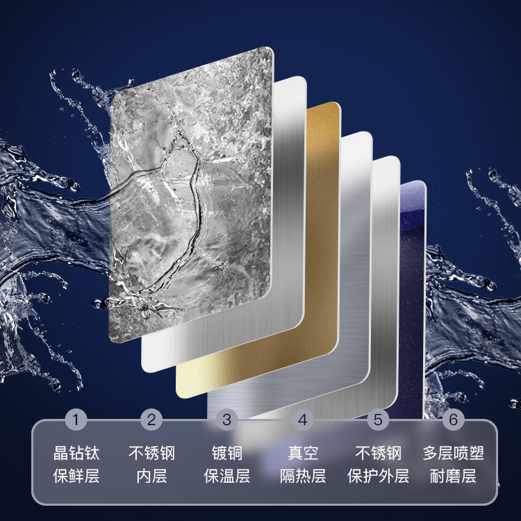 Shangming Titanium Stew Teapot Household Warm Display Thermal Insulation Stainless Steel Large Capacity Stuffy Tea Old White Tea Teapot High-grade Stuffy Pot