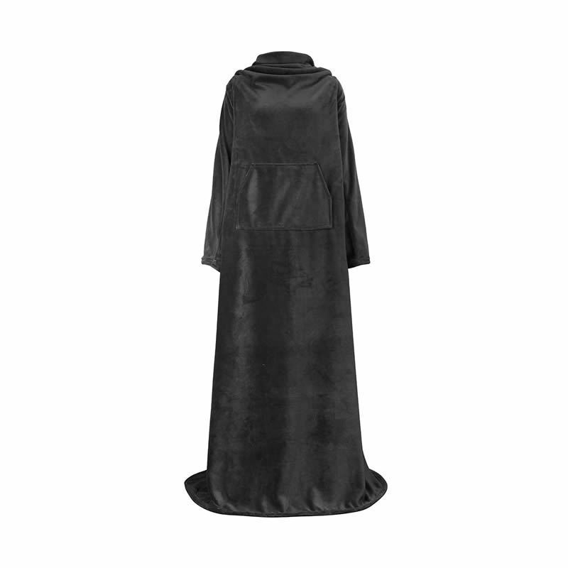 Amazon Fluff TV Antistatic Flange Function Big Mouth Pocket TV Blanket Flannel Cross Border Sleeve Static Lazy