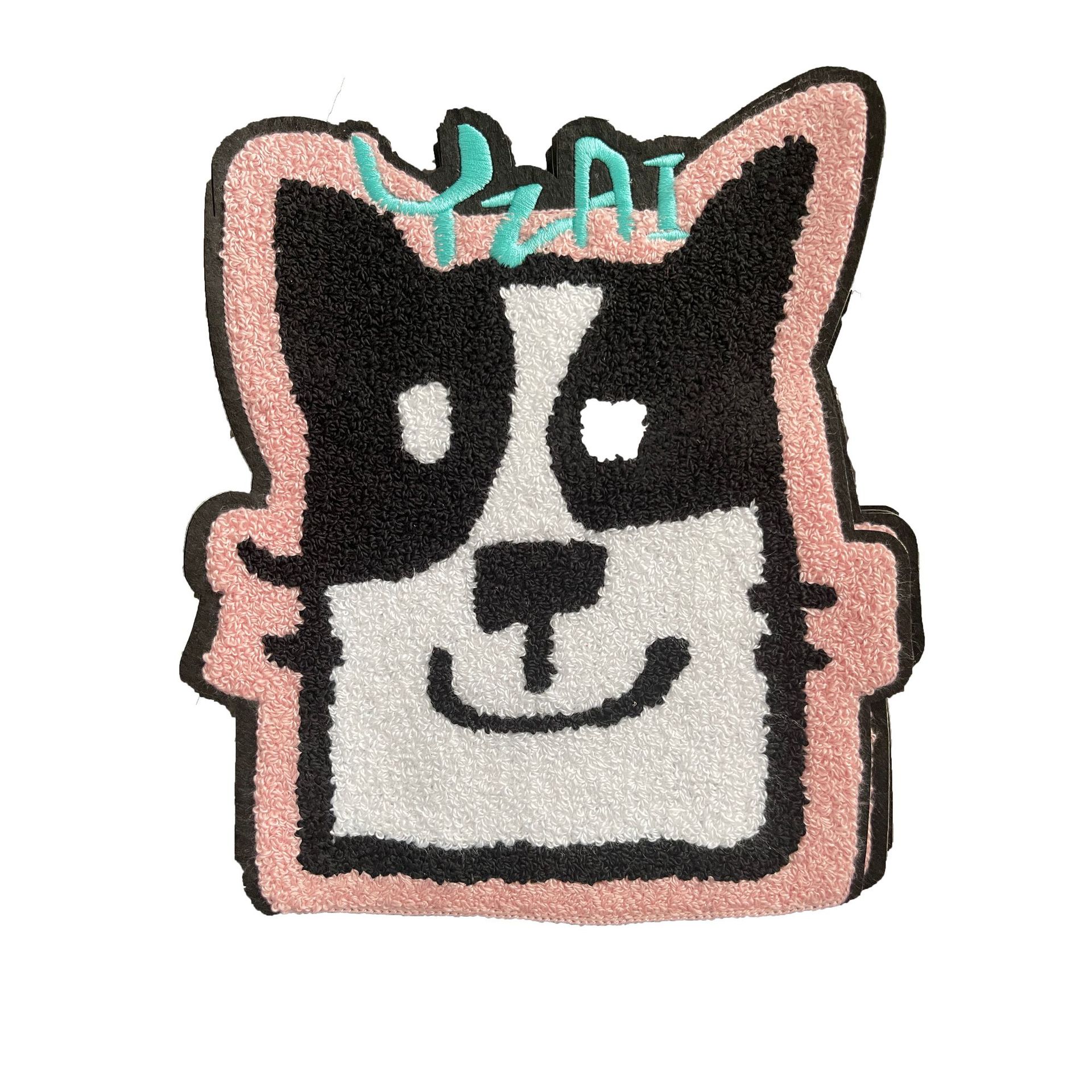 Yiwu wool embroidery towel embroidery flat embroidery mixed embroidery towel embroidery label towel embroidery embroidery plus factory