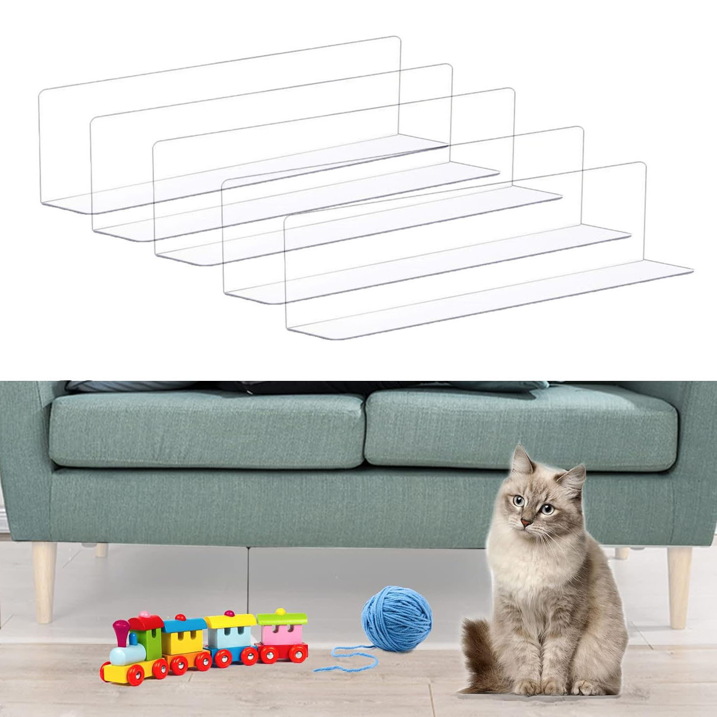 Пластиковый защитный бортик для дивана, пылезащитный артефакт