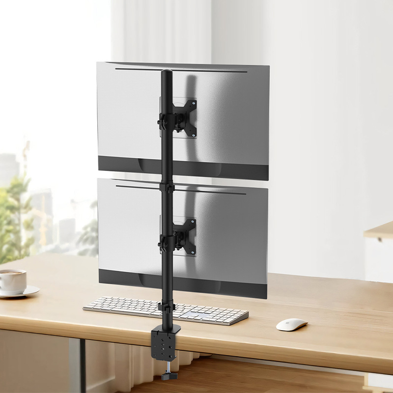 M063 dual monitor stand up and down dual screen computer stand display screen heightening rotating rack