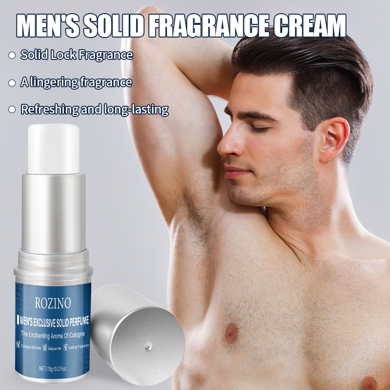 [Cross-Border] Rozino Cologne Deodorant for Men and Women with Long-Lasting Fragrance Portable Solid Perfume Portable Deodorant