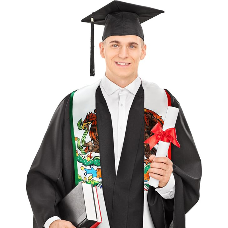 Cross-Border Junior High School, High School, University Graduation Ribbon Etiquette Shoulder Strap Graduation Ceremony Honorary Award Satin Shawl Gift Wholesale