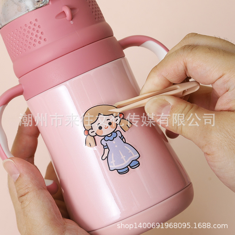 6cm Stationery Tweezers Mini Cartoon Tweezers Plastic Color Clips Guka Accessories Tools Handbook Handmade