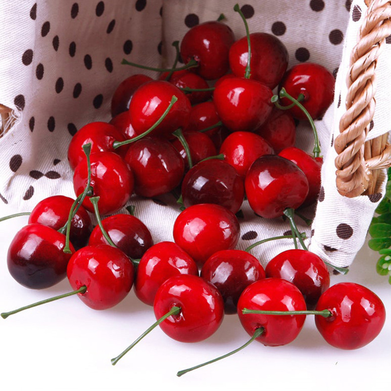 Simulation Acerola Cherry Foam Cherry Home Decoration Photography Props Ornament Accessories Simulation Fruit Model