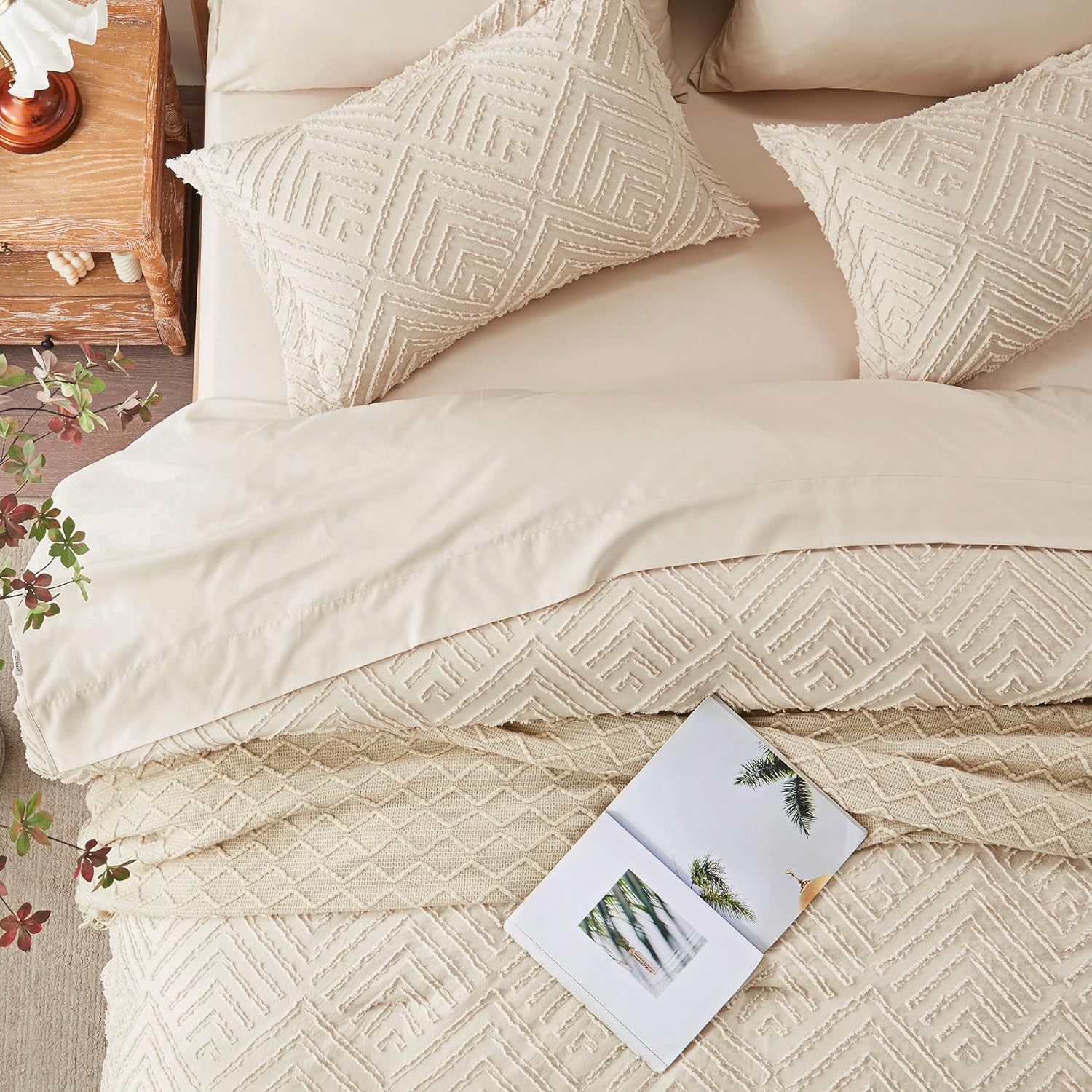 Amazon Cross-Border Four-Season Bohemian Style Bedding Seven-Piece Set Quilt Bed Sheets Fitted Bed Sheets Pillowcase 7-Piece Set