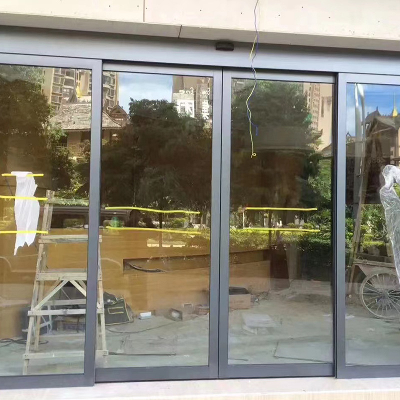 Translation Electric Glass Sensor Door Aluminum Alloy Bank Hotel Lobby Shopping Mall Exhibition Hall Translation Sensor Automatic Door