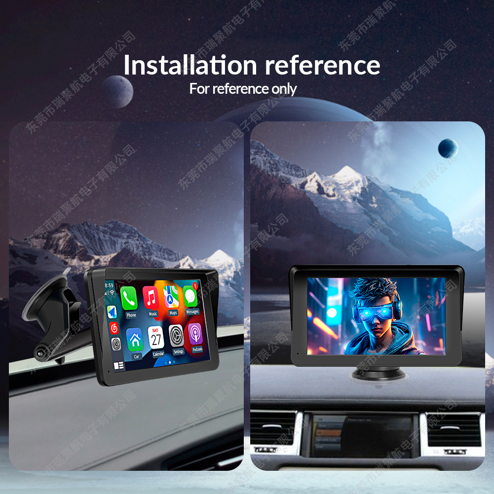 7inch Car Portable Pnd Car Mp5 Player Wireless Carplay Smart Screen Reversing Image