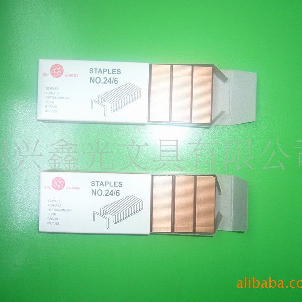 Supply 24/6 copper-plated staples unified copper wire staples