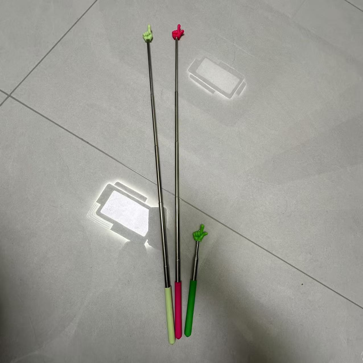 Retractable Finger Reading Stick Reading Finger Retractable Point Reading Stick Point Reading Teaching Aware Pointer Teaching Stick for Teachers