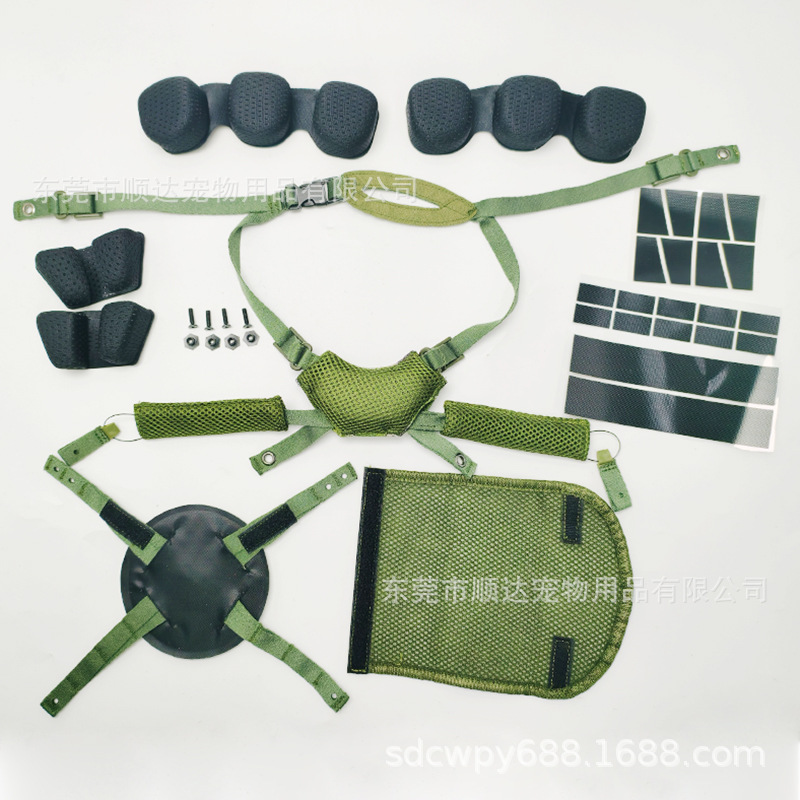M19 helmet belt suspension system with lined mesh belt Velcro adjustable 19 helmet belt suspension complete set