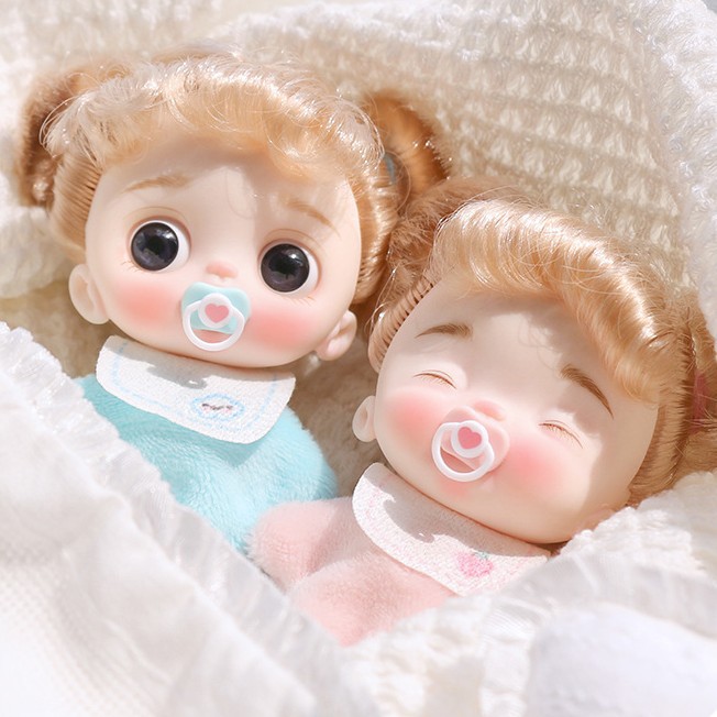 Mini love pacifier DIY puppy twist bar accessories OB11/BJD woven doll cotton doll decoration