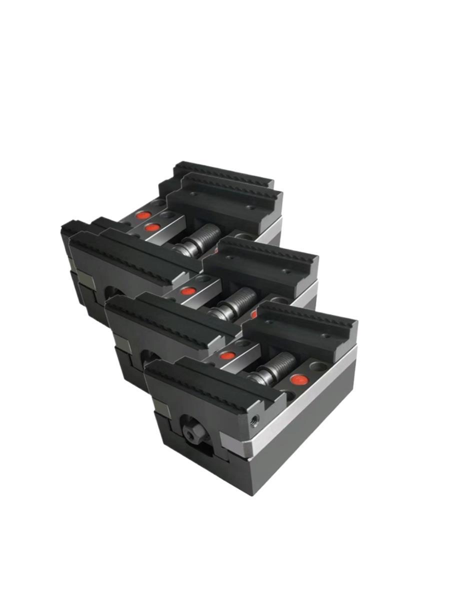 Four-Axis and Five-Axis Self-Centering Vise Batch Quick-Change Soft Jaw Multi-Functional Flat Mouth Small Bench Vise Clamp Machine Tool Fixture