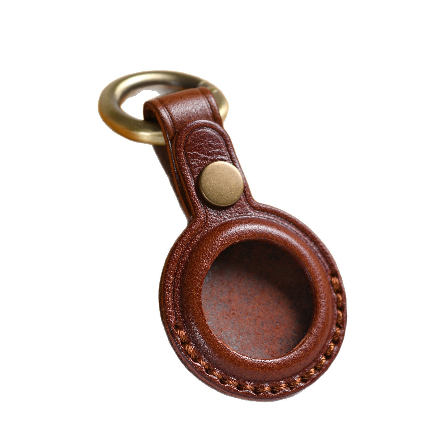 Suitable for Apple Airtag Leather Protective Case Apple Bluetooth Tracker Leather Case Airtags Cross-Border Europe and the United States