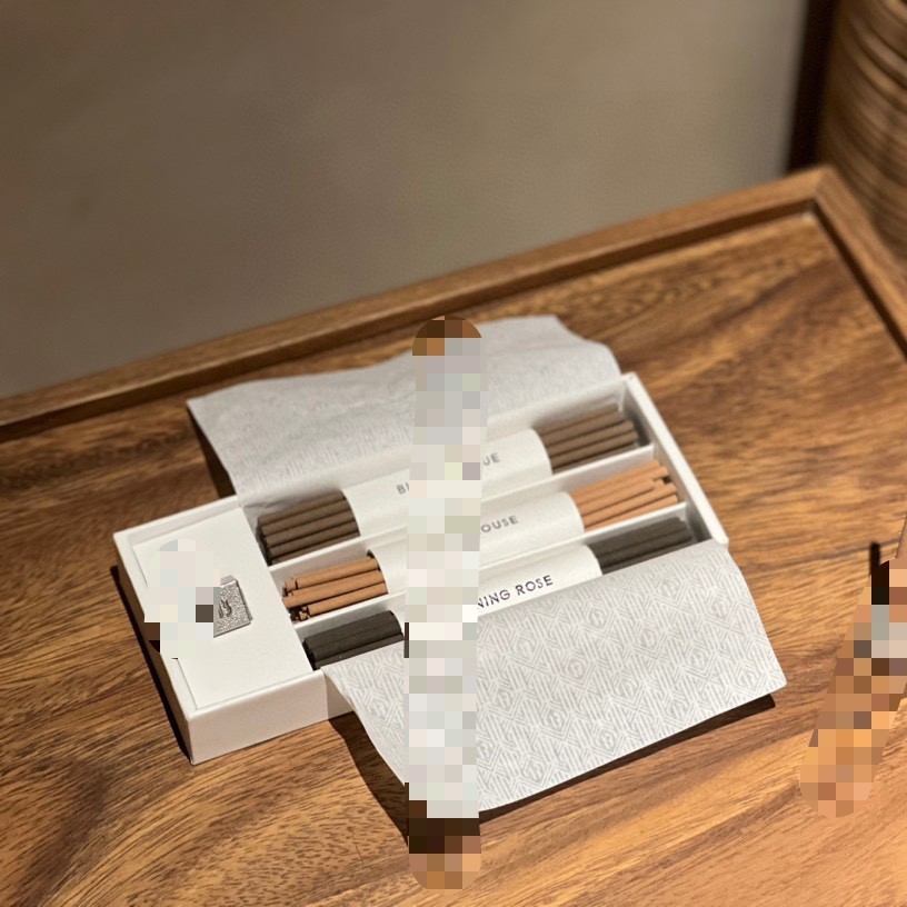 Spot Bairui*/De Aromatherapy Line Incense Silver Base Incense Library Treehouse Citrus Fire Rose Cypress Ball Incense