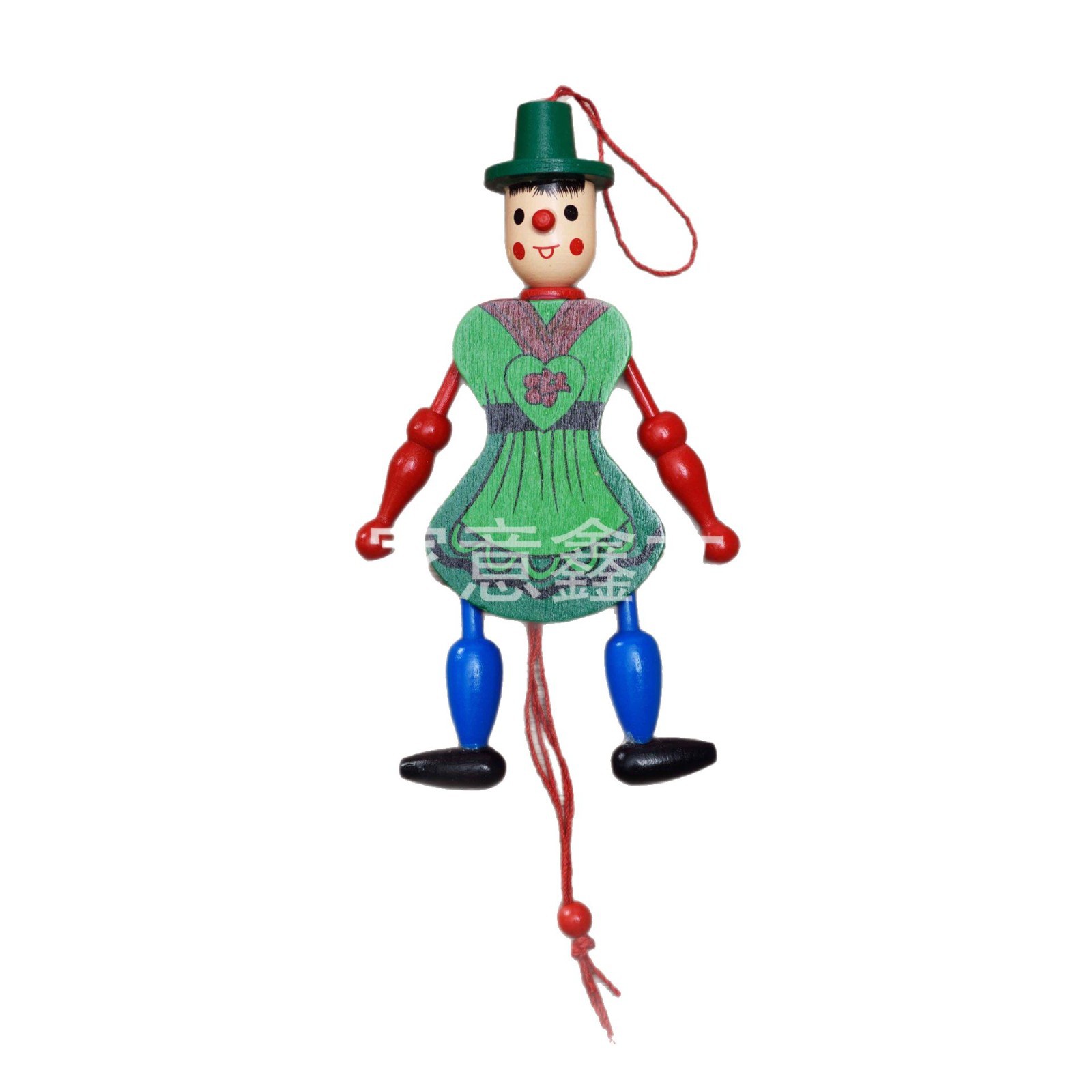 Wooden Toy Medium Pull String Puppet Girl Pull String Man Street Stall Temple Party Sales