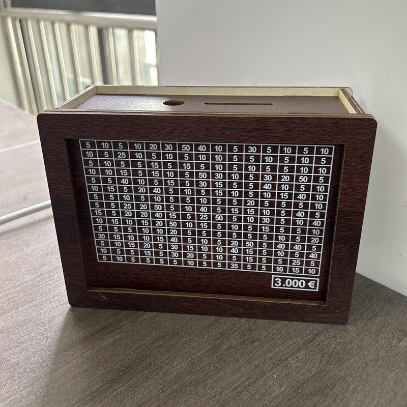 Cross-border New Children's Practical A Wooden Digital Piggy Bank 10,000 Yuan 2024 New Primary School Students Can't Enter Only